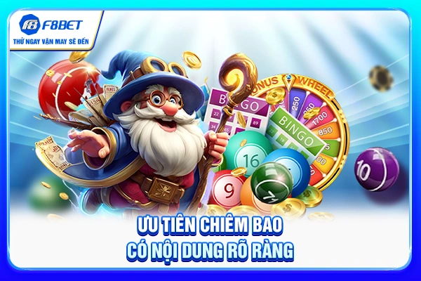 Ưu tiên chiêm bao có nội dung rõ ràng